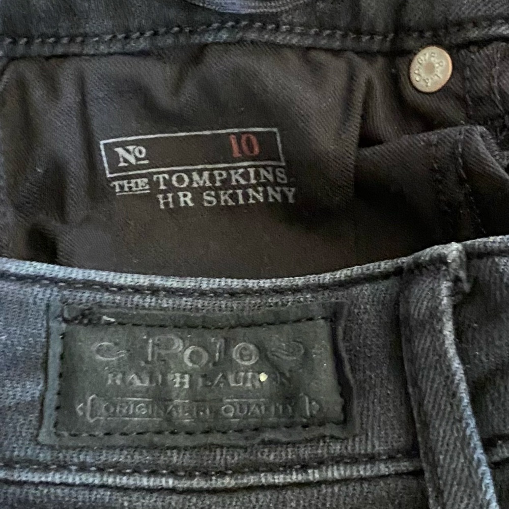 Ralph Lauren Skinny High Rise Black Jeans - Picture 10 of 10